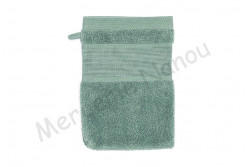 Gant de toilette à broder Rico vert céladon