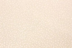 Tissu Patchwork Makower très petites feuilles fond blanc