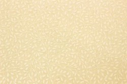 Tissu Patchwork Makower très petites feuilles fond crème