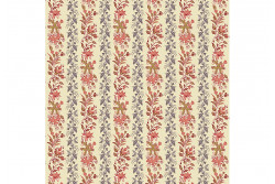 Tissu Patch  "Rochester" Floral Stripe
