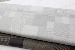 Toile à broder jacquard NIZZA gris clair