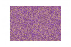 Tissu Makower "Gold Scroll" Lilac