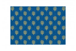 Tissu Makower "Rhapsody" Trees Blue