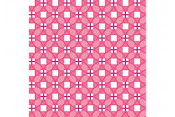 Tissu patch "Stitch Cats" petits carrés sur fond rose