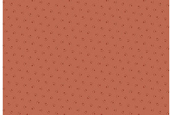 Tissu patch à petits motifs "Petites feuilles sur fond Terracotta"