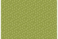 Tissu patch à petits motifs "Petites feuilles sur fond vert"