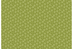Tissu patch à petits motifs "Petites feuilles sur fond vert"
