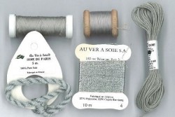 Pack découverte Au Ver A Soie ,"Soie Ovale / Soie de Paris "gris