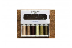 Pack 6 nuances de Soie Gobelin Au Ver A Soie Nuances Foret