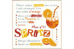 Diagramme au point de croix Lilipoints " Mon p'tit Spritz"