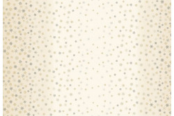 Tissu Makower "OMBRE SNOWFLAKES CREAM"