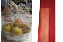 Kit pour fabriquer un "Sac à vrac" orange-écritures