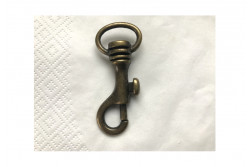 Mousqueton couleur Bronze 6 cm
