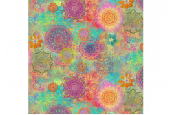 Tissu patch Good Vibes "Multi Colors"