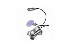 Lampe Flexible Super Led + Loupe, couleur argent