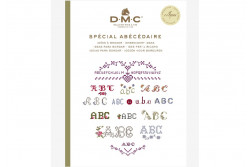 Mini livre point de croix spécial abécédaire de DMC