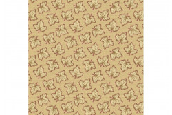 Tissu Makower "The Seamstress" de Edyta Sytar, Needlepoint fond beige foncé