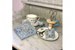 Kit de broderie avec fils de soie Pique Aiguille Wedgwood