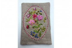 Kit de broderie avec fils de soie Pique aiguille Jour de Brocante