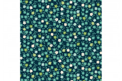 Tissu Makower "Michiko" Blossom Blue