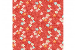 Tissu Makower "Michiko" Bushclover Red