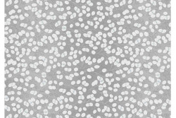 Tissu "Fairy Clocks" floral bleu gris avec petits points argentés