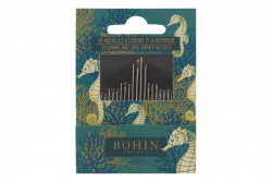 Carnet de 20 aiguilles pour la couture "marée haute" hippocampe de Bohin