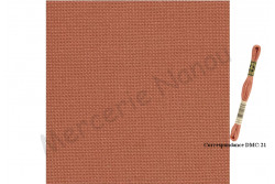 etamine-unifil-murano-de-zweigart-coloris-4030-terracotta