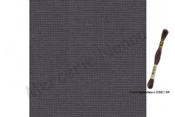 Toile de lin EDIMBURGH de Zweigart, 7021 gris foncé aubergine