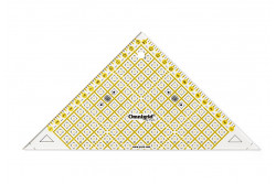 Règle triangle rectangle 1/2 carre en cm