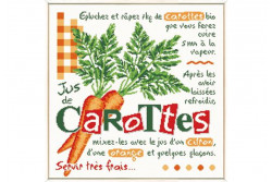 Diagramme au point de croix Lilipoints " Jus de carottes "