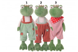 Doudou avec bavoir à broder 30 cm Prince grenouille