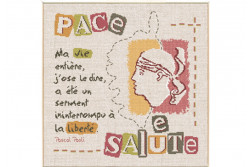 Diagramme au point de croix Lilipoints " Pace e salute "
