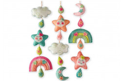 Kit couture feutrine, "MOBILE CIEL ENCHANTE"