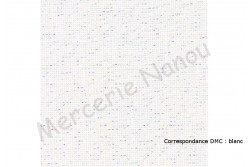 toile-lin-belfast-zweigart-coloris-1111-blanc-irisee