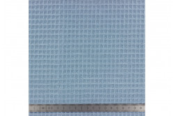 Tissu éponge Nid d'abeille BIO bleu gris
