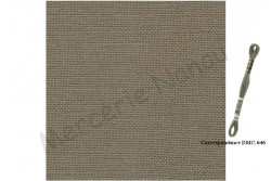 Toile de lin Belfast en lin naturel 3609-7026 gris taupe