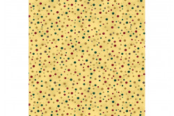 Tissu Stof "Magic Christmas" Bulles multicolores