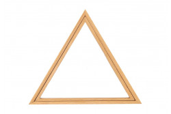 Cadre triangulaire en bois 27,5 CM X 24 CM