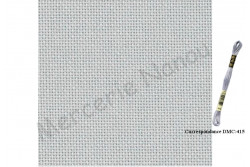 Etamine unifil LUGANA de Zweigart, coloris 713 gris perle