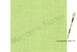 Etamine unifil LUGANA de Zweigart, coloris 6140 Anis
