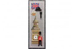 Kit de broderie avec perles Marque page "Londres"
