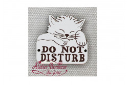 Bouton en bois "Do not disturb"