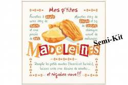 Semi-Kit de Broderie  "Les Madeleines"