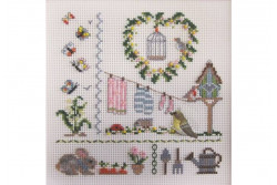 Semi Kit de broderie avec perles "Un air de printemps"