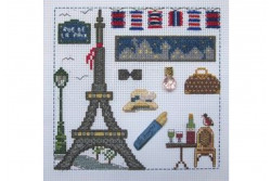 Semi Kit de broderie avec perles "J'aime Paris"