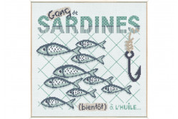 Diagramme au point de croix Lilipoints " Sardines"
