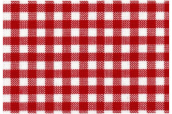 Etamine unifil Murano carré rouge et blanche