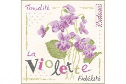 Diagramme point de croix "Violette"