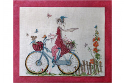 Diagramme de broderie de Soizic " A Vélo "